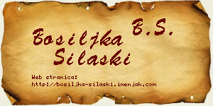 Bosiljka Silaški vizit kartica